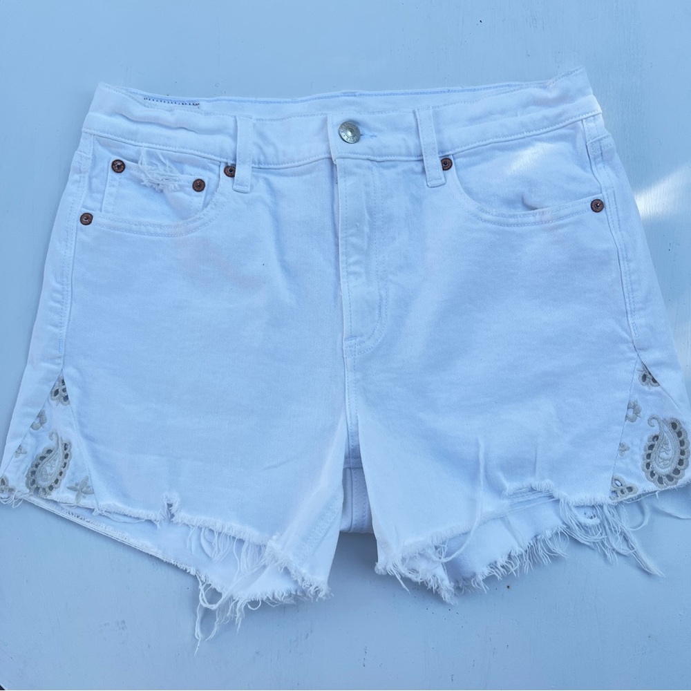 American Eagle Outfitters White Jean Shorts
